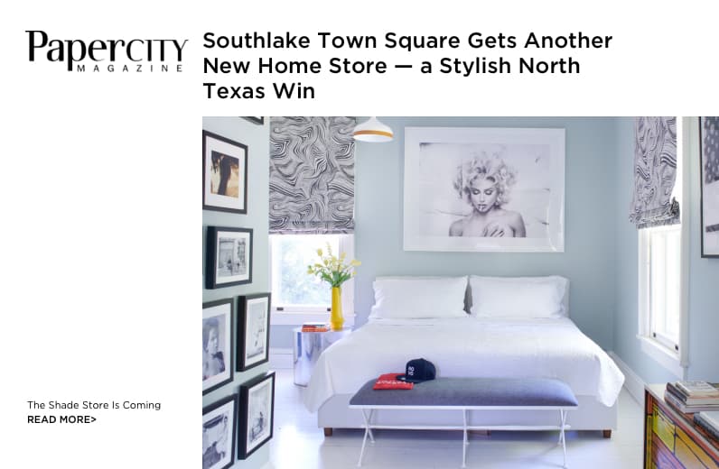 The Shade Store Featured in Paper City December 2021