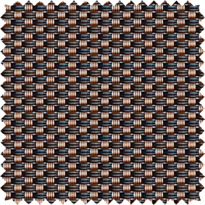 A material swatch of 5% Metallic in Copper features a two-tone design that pairs well with Behr's Cracked Pepper